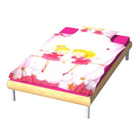 Girl single bed 3D Object | FREE Artlantis Objects Download